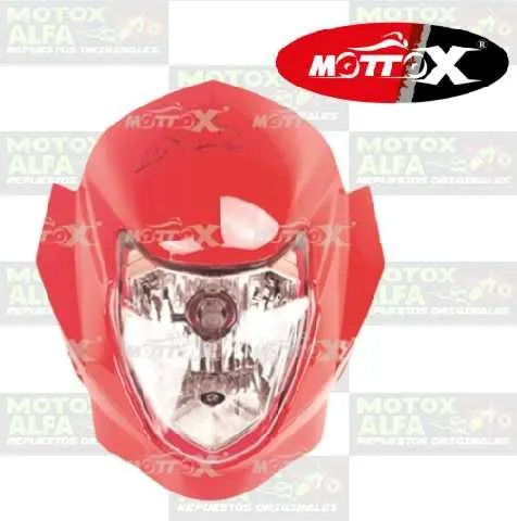 MASCARILLA COMPLETA DY200 SHARK III XY250GY-5 RANGER ROJO MOTTOX P11016