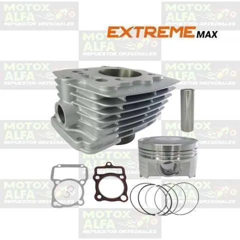 KIT CILINDRO CG150 LONCIN150 133CC 58.5MM P14 ALT68  EXTREMEMAX RM10068