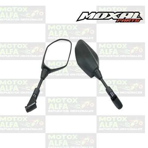 ESPEJO OVALADO TIPO MT03 YAMAHA NEGRO 10MM E42 MOXAL 01.016.0077