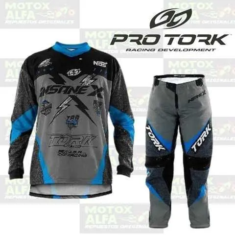 TRAJE MX NINO AZUL GRIS TYM T10 NSANE X PRO TORK CP198CZAZ10