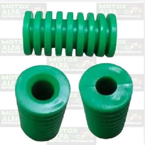 CAUCHO PEDAL CAMBIO VERDE FLUORESCENTE AX100(2012) MOXAL 01.051.0002