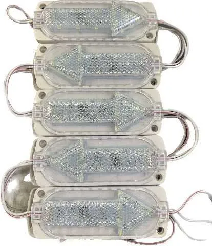 LUZ LED LUPA FLECHA FLASH BLANCO RV--