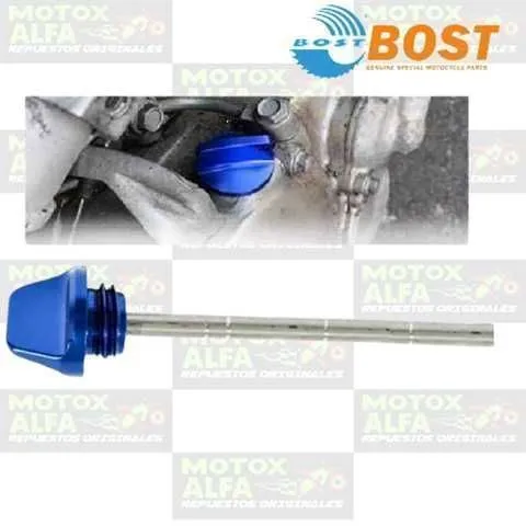 MEDIDOR ACEITE ALUMINIO AZUL UNIVERSAL IMPORT COOX 1627