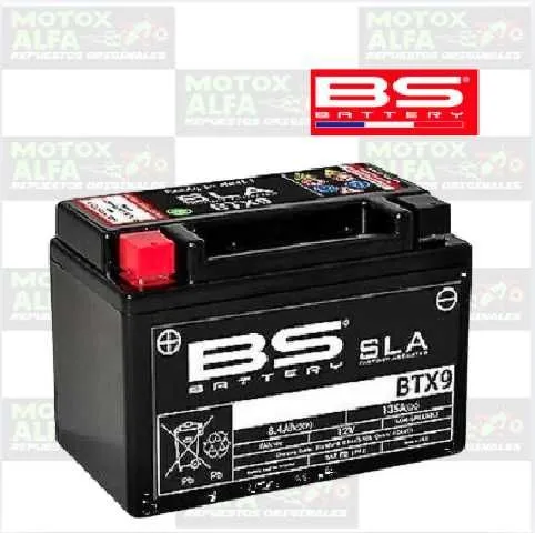 BATERIA YTX9A BTX9 BS SECA NS200 PULSAR BS BATTERY FRANCIA 000000000010113320
