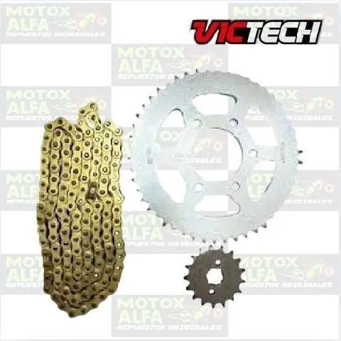 KIT ARRASTRE NK150 HAOJUE SUZUKI DR150 50T 17T 132L  428H GOLD VICTECH 4554