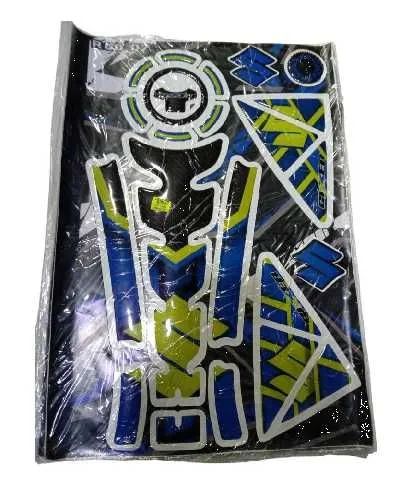 KIT RESINA GIXXER150 VERDE AZUL NEON LUJO COLOMBIANA
