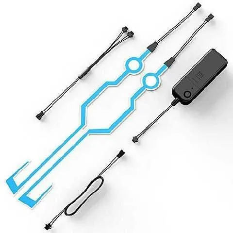 LUZ LED CASCO AZUL PILA RV