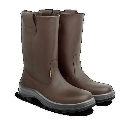 BOTA CORTA PUNTA ACERO LUJO CAFE T39 019
