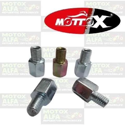 ADAPTADOR ESPEJO 8 A 10MM ROSCA IZQ  CROMADO MOTTOX M03314