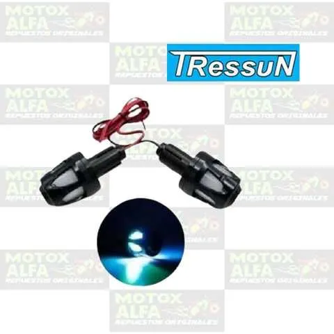 TOPE TIMON ALUMINIO LUZ LED NEGRO TRESSUN #08 TOP-T08-NE