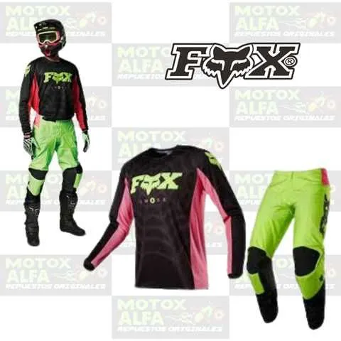 TRAJE MX VERDE NEGRO FUCSIA TL LUJO FOX 26696 001 26697 001B34