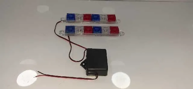 LUZ LED POLICIA CINTA 15CM DOBLE KINGMOTO 16900 1