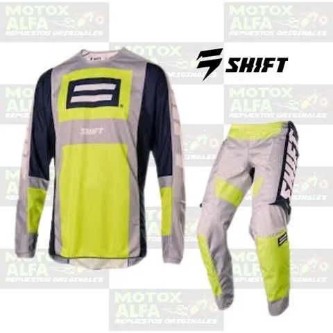 TRAJE MX NIÑO SHIFT GRIS AZUL LUJO YM12