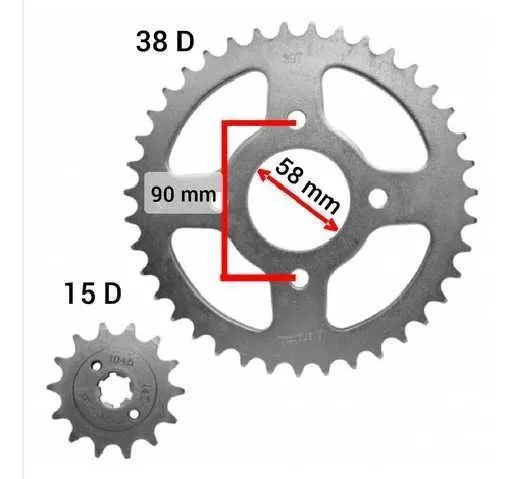 KIT CATALINA CG125 38T 15T 428H MARATHON 567