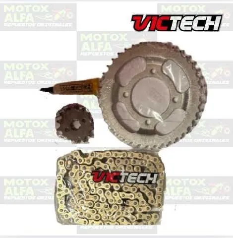 KIT ARRASTRE XPRESS125 HAOJUE 40T 14T 428H 132L TITANIUM GOLD VICTECH 4550