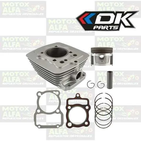 KIT CILINDRO CG150 149CC 62MM P15 ALT69 OVALADO GRIS DK 070240008