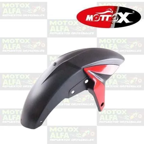 GUARDAFANGO DELANTERO NS200 NEGRO ROJO PULSAR MOTTOX M01381