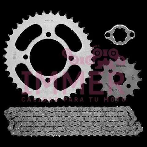 KIT ARRASTRE RX100 YAMAHA WY150 39T 15T 428H 132L  RIFFEL 91363