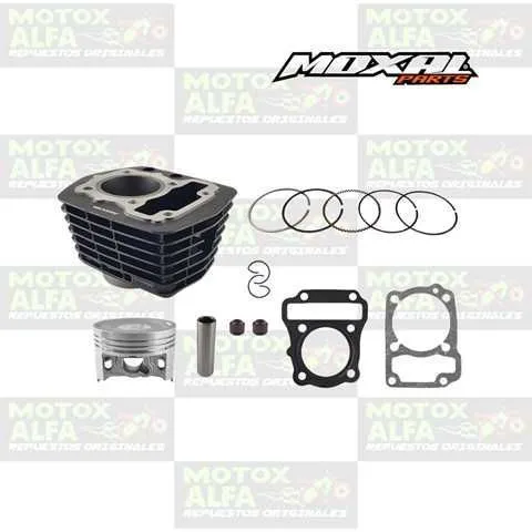 KIT CILINDRO CB110 109CC 50MM P12 ALT68 NEGRO PLANO TWISTER HONDA MOXAL 06.050.0054