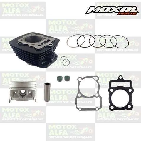 KIT CILINDRO STIFF150 XY150 149CC 62MM P13 ALT69 NEGRO MOXAL 06.050.0027