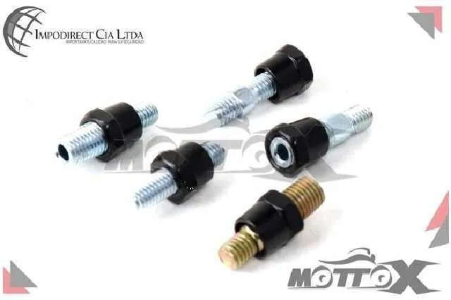PERNO ADAPTADOR ESPEJO 8 A 10MM ROSCA IZQ CROMADO MOTTOX M03313