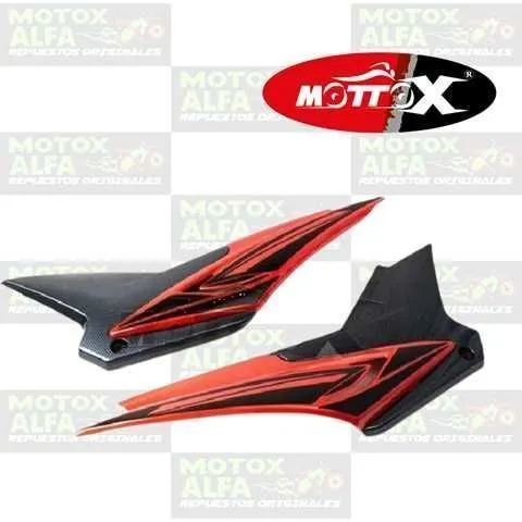 TAPA LATERAL DY200GY-3 SHARK III RANGER 250GY-5 ROJO NEGRO MOTTOX P11028