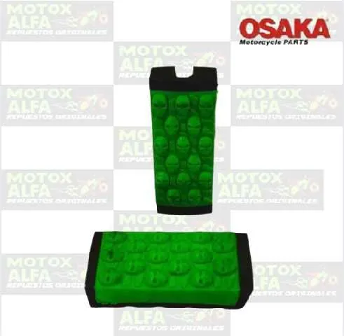 CAUCHO ESTRIBO DELANTERO CG125 VERDE CALABERA OSAKA C