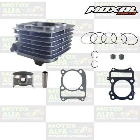 KIT CILINDRO DR200 QM200GY GRIS 199CC 66MM P16 ALT82 MOXAL 06.050.0019