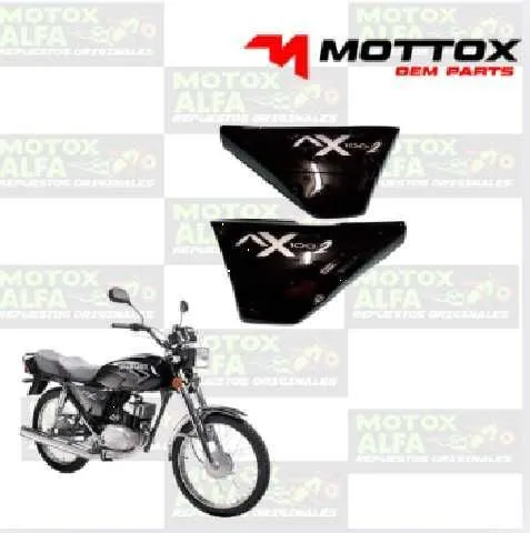 TAPA LATERAL AX100-2 NEGRO SUZUKI MOTTOX P10004