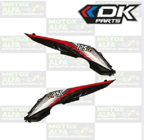 CUBREMONTURA INFERIOR DK125-10 NEGRO ORIGINAL DK 102211021 102211022
