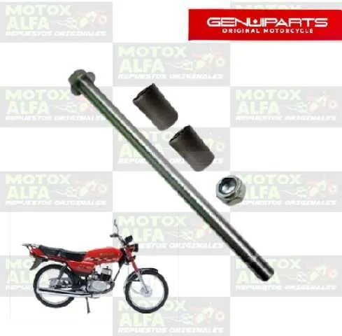 KIT EJE CENTRAL AX100 SUZUKI 12MM 235MM ORIGINAL SUZUKI G.1007 61211H39002H000 19132.105-GEN