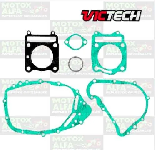 KIT EMPAQUE RTR200 RTR160 4V APACHE TVS NACIONAL VICTECH 5646