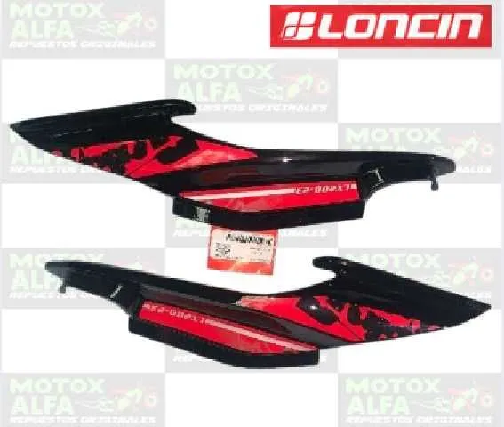 CUBREMONTURA PRO3 NEGRO ROJO ORIGINAL LONCIN LX-200-23C-0021