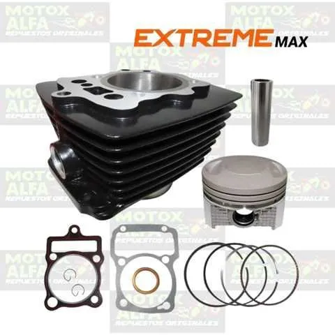 KIT CILINDRO CG250 67MM P16 ALTO80 NEGRO OVALADO XTREME RM10027