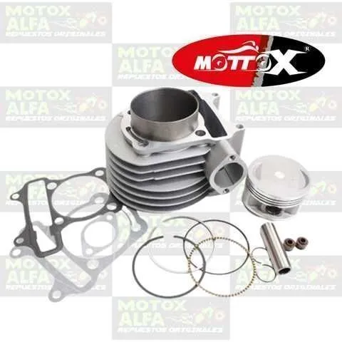 KIT CILINDRO GY6175 61MM P15 ALT69 PLATIADO MOTTOX M02416