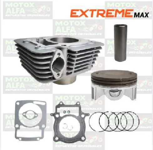 KIT CILINDRO TRAIL250 MOTOR1 BLACK SERIE FACTORY FBK250 JP1250 2V P16 D72 ALT107 GRIS XTREME RM10205