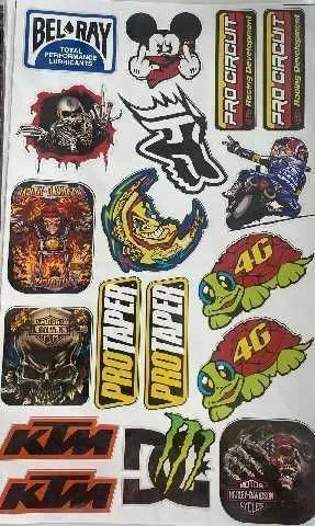 PLANCHA CALCOMANIA STIKER VARIOS NACIONAL LIBRETO