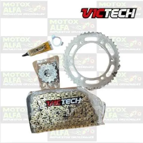 KIT ARRASTRE FZ25 YAMAHA 45T 15T 428H 150L DORADO VICTECH 4210