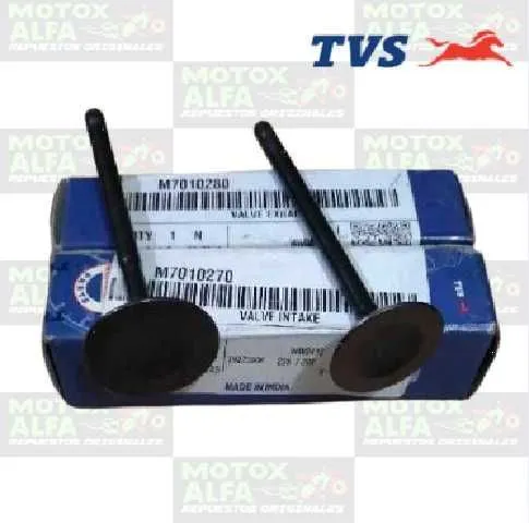 VALVULA RTR160/180 APACHE 2V IN C27.5MML79MME5MM EX C24.4MML78MME5MM ORIGINAL TVS M7010270 M7010280 10146.144-GEN