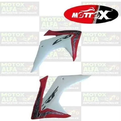 CUBRETANQUE CRF230 HONDA BLANCO ROJO MODERNA MOTTOX P10924