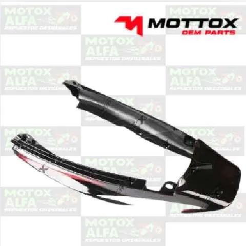 CUBREMONTURA CT125 NEGRO ROJO BAJAJ MOTTOX P11260