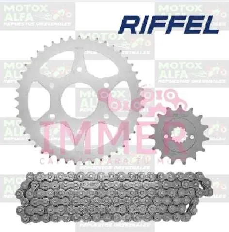 KIT ARRASTRE DOMINAR400 BAJAJ DUKE250 DUKE390 KTM 45T 15T 520H 120L RIFFEL 91800