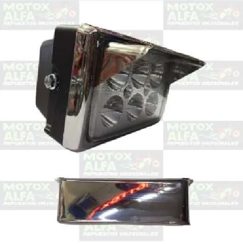 VISERA FARO LLANO AX100 ALUMINIO LUJO
