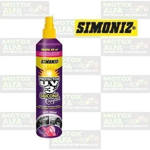 UV3 CHICLE 300ML SIMONIZ A30073 SILICONA BRILLO PROTECTOR AROMATIZANTE