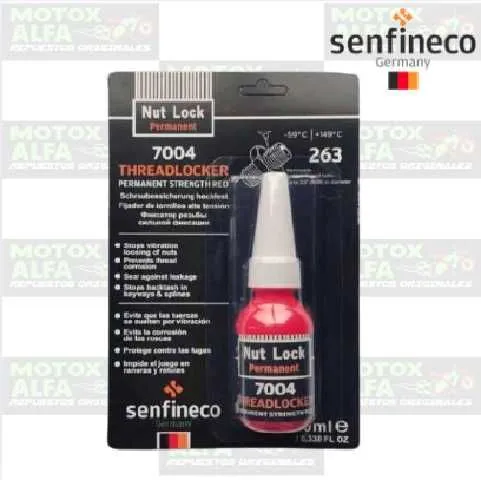 TRABAPERNOS NUT LOCK ROJO 10ML GERMANY SENFINECO 7004