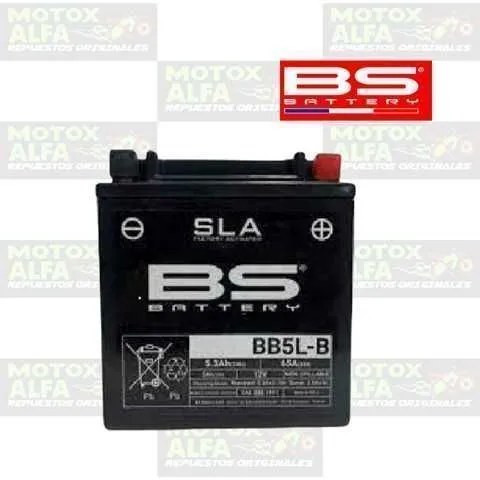 BATERIA 12N5L BS SECA BB5L-B FRANCIA BS GIXXER150 CT125UG BATTERY 10100800