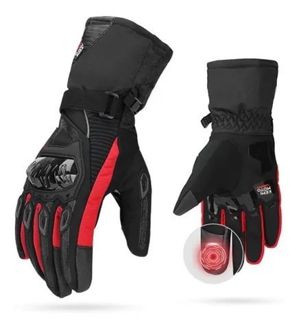 GUANTE LARGO IMPERMEABLE SUOMY ROJO TXL TACTIL RV GUAINSUO01
