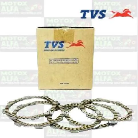 DISCO EMBRAGUE RTR160 RTR200 4V RTR180 CG200 6PCS APACHE ORIGINAL TVS 10116.120-GEN 