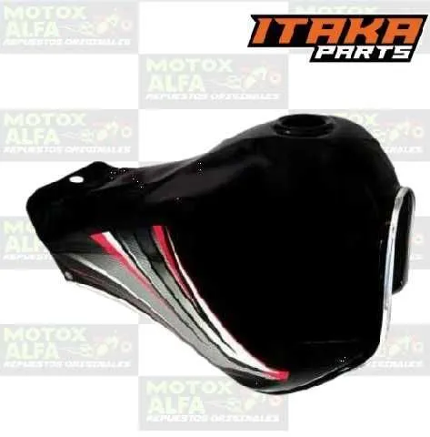 TANQUE GASOLINA DTK175 NEGRO ROJO YAMAHA ITAKA 3900