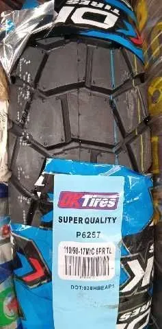 LLANTA R17 110/90-17 TL P6257 DK 020010237 DAYTONA MONTANA150/SHARKIII200/TEKKEN EVO250
